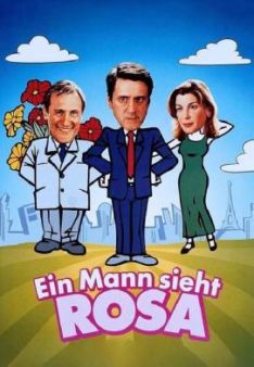 Ein Mann sieht rosa